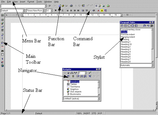 Writer screenshot